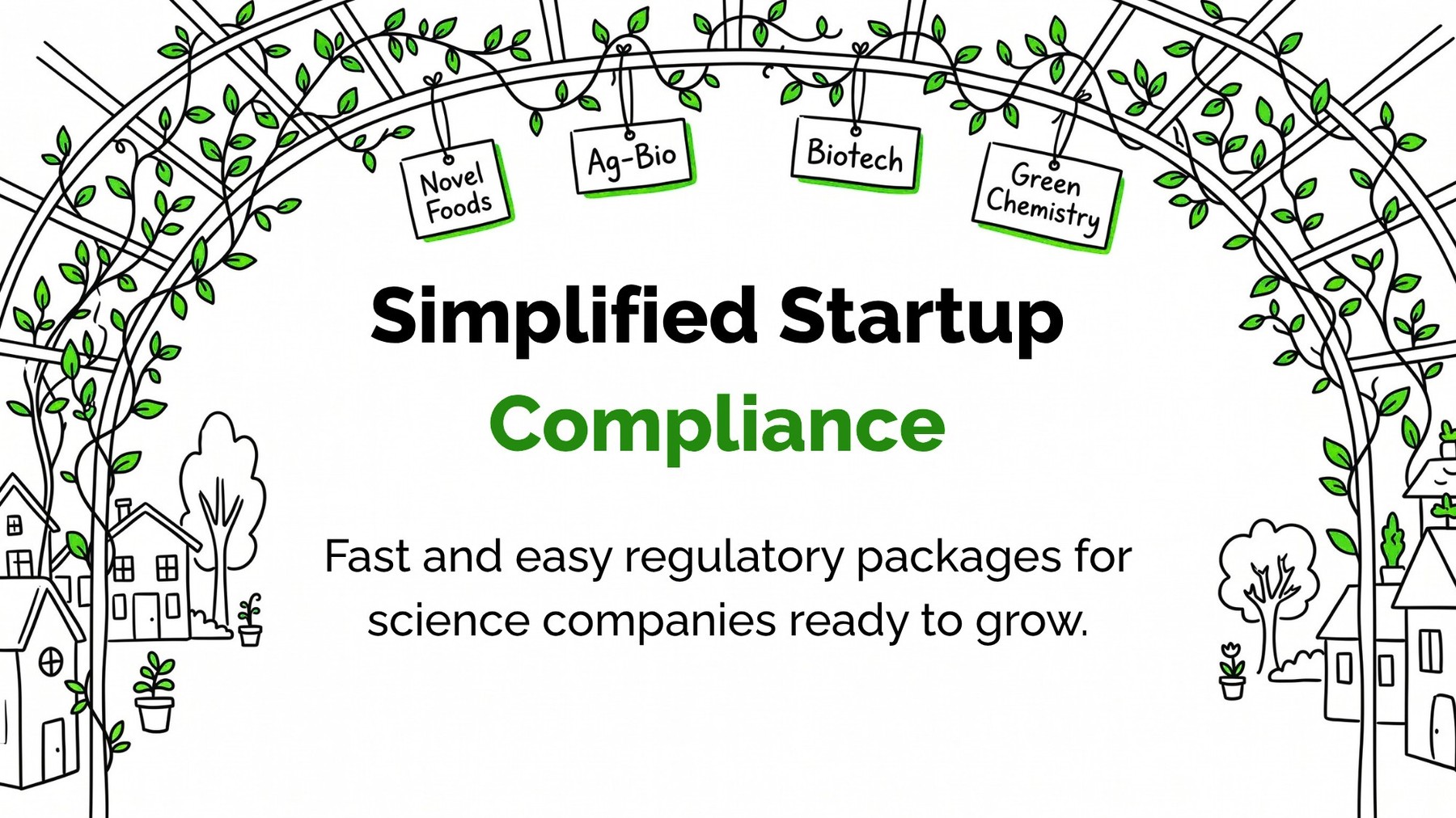 Simplified Startup Compliance — Fast and easy regulatory packages for science companies ready to grow.